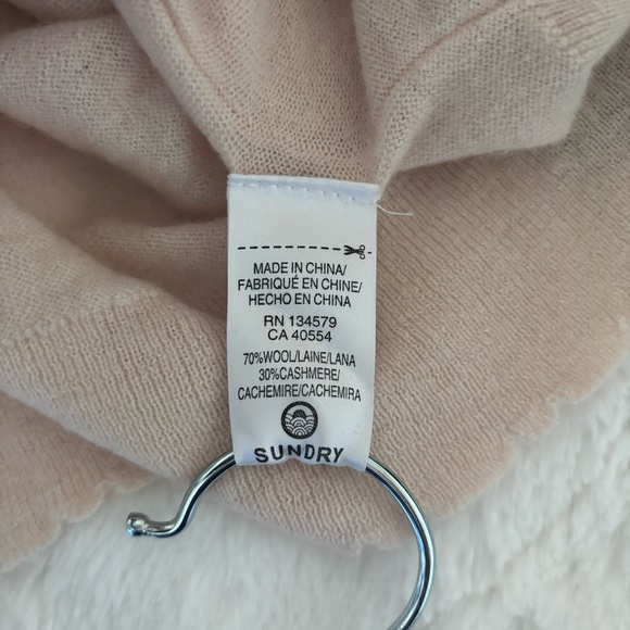 Sundry Wool & Cashmere Mother Lover Friend Sweater Size 1/Small Embroidered - Picture 12 of 14